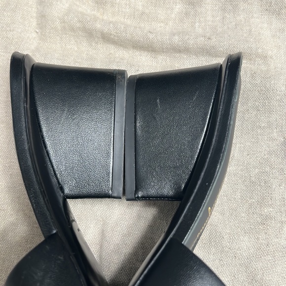 Salvatore Ferragamo | Open Toe Casual Style Plain Block Heels Party Style size 7 - Picture 4 of 7